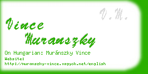 vince muranszky business card